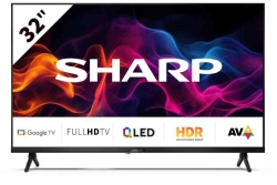 Sharp TV QLED 32" 32GF3265E FULL HD SMART TV WIFI DVB-T2 GOOGLE TV